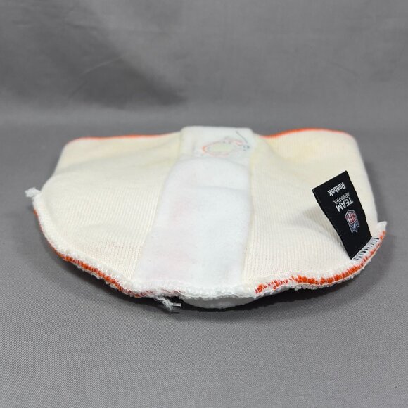 Chicago Bears NFL Beanie Skull Cap Hat Reebok Orange Ski Knit Winter Stripe Mens - Picture 11 of 14